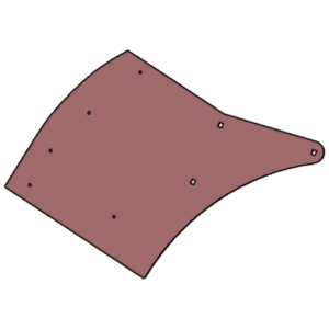 Tole de soufflerie avec trous carres
