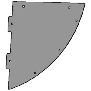 Partie de corps de soufflerie