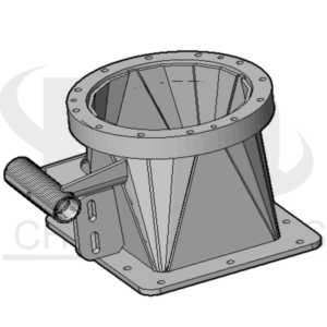 Transición de la caja del ventilador