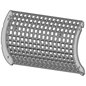 Screening basket, Material: Hardox 500 15mm, Model: Jenz, SKU: J135 Screening basket