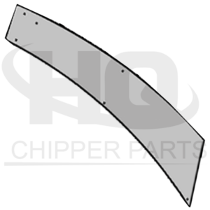 Wear-out metal sheet for blower tube (side)