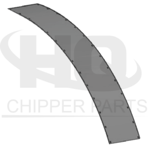 Wear-out metal sheet for blower tube (top)