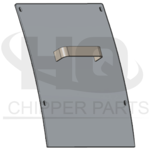 Wear-out metal sheet for blower tube with handle