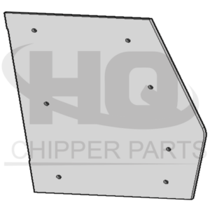 Wear-out metal sheet for blower house (big)