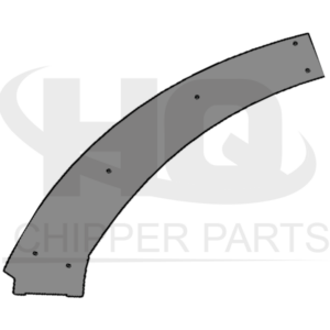 Wear-out metal sheet for blower tube (right side)