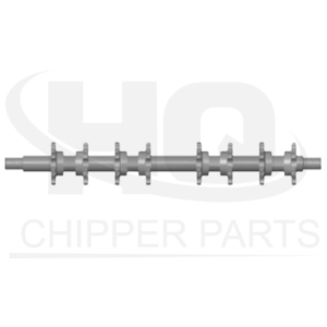 Driven axle with gears