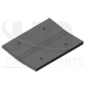 Ventilatora spārna plāksne, Material: Hardox 500, Model: Biber, SKU: EB111 Ventilatora spārna plāksne