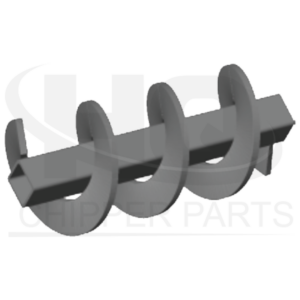 Vis sans fin passive pour bande transporteuse, Materiel: S355, Model: Heizohack, Code: HZM039 Vis sans fin passive pour bande transporteuse