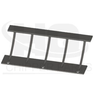 Screening basket with 5 ribs