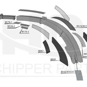 PIÈCES DU TUBE DE DÉCHARGE (TYPE 1)